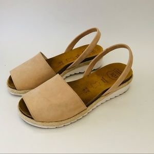 Avarcas 101 Women's Leather Wedge Sandals US 9